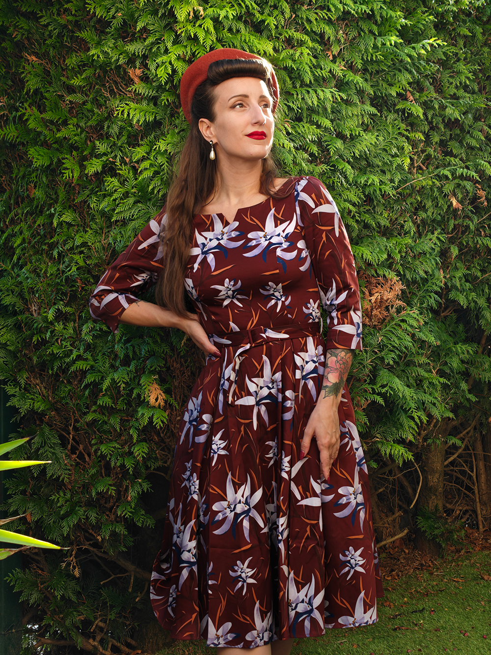 Maria Floral Swing Dress